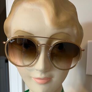 Ray-Ban Rose Gold aviator sunglasses